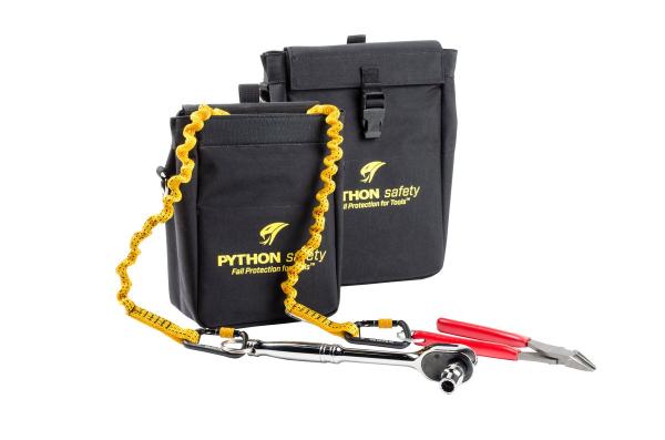 3M™ DBI-SALA® Absturzsicherung für Werkzeuge, Werkzeugtasche mit Auffangöse, zwei Rücklaufspulen, 1500125