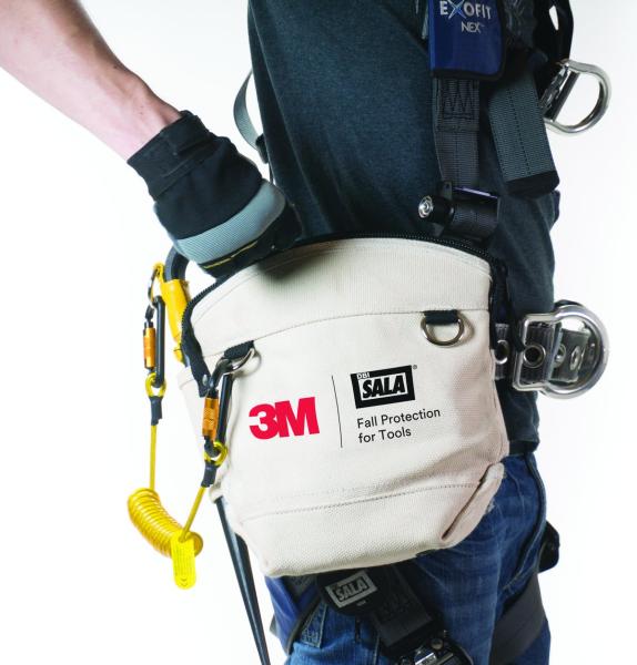 3M™ DBI-SALA® Absturzsicherung für Werkzeuge, Werkzeugtasche, Segeltuch, weiß, 1500130