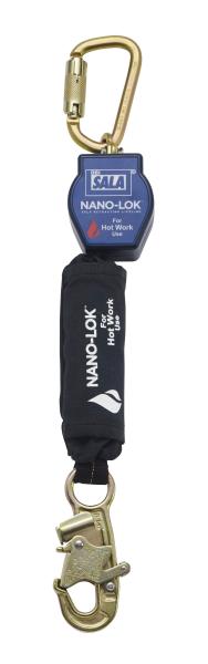 3M™ DBI-SALA® Nano-Lok™ Höhensicherungsgerät mit Verankerungskarabiner, für Arbeiten in heißen Umgebungen, 1,8 m, 3101523