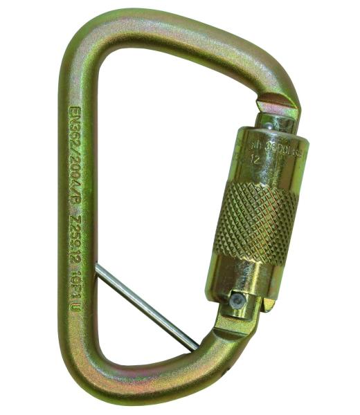 3M™ DBI-SALA® Selbstschließender Dreifach-Karabiner mit unverlierbarem Ösenstift, 19 mm Öffnung, verzinkter Stahl, 2000005