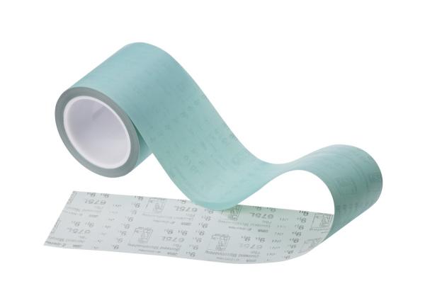 3M™ Diamond Microfinishing Film 675L, Rolle, 101,6 mm x 15,24 m, 9 Micron, 76,2 mm, Kunststoffkern mit Keilnuten