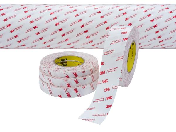 3M™ Doppelseitiges Klebeband mit Papiervlies-Träger 56212, Transparent, 1200 mm x 100 m