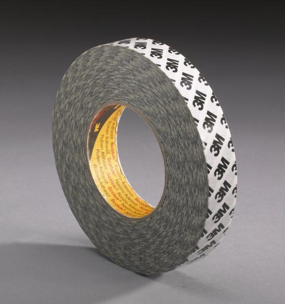 3M™ Doppelseitiges Klebeband mit Papiervlies-Träger 9086, Weiß, 9 mm x 50 m, 0.19 mm