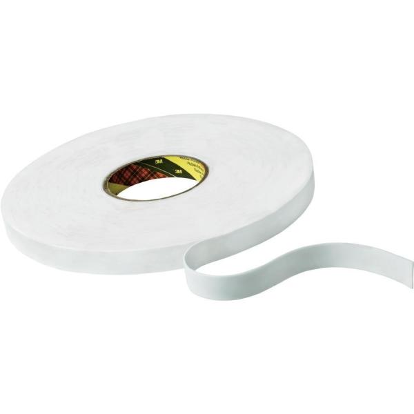 3M™ Doppelseitiges PE-Schaumstoff-Klebeband 9508W, Weiß, 1500 mm x 66 m, 0.8 mm