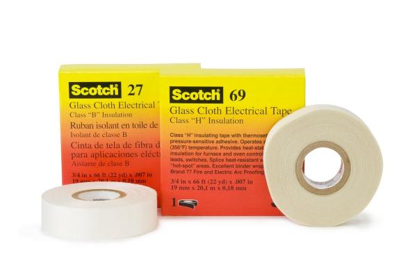 3M™ ET 69 Glasgewebeband, Weiß, 603 mm x 91,4 m x 0,18 mm