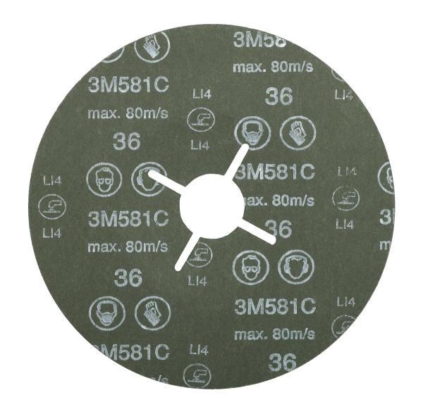 3M™ Fiberscheibe 581C, 125 mm x 22 mm, P36