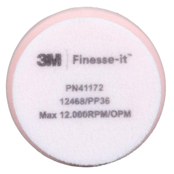 3M™ Finesse-it™ Premium-Schaumpolierpad, 41172, Pink, 82 mm, gewunden, 10/Karton, 120 Stück/Verpackungseinheit