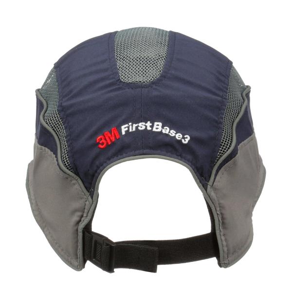 3M™ First Base™ 3 Anstoßkappe 2031216, Elite, Marineblau/Grau, verkürzter Schirm, 55 mm, individuell