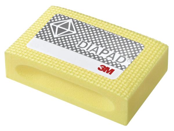 3M™ Flexible Diamond Hand Lap 6200J, M40, Yellow, 2-1/4 in x 3-3/4 in, 10 ea/Case