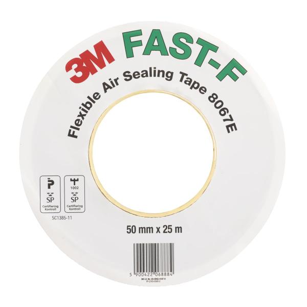 3M™ Flexibles Dehnbares Dichtband mit geteiltem Schutzpapier 8067E FAST-F, Braun, 50 mm x 25 m, 0.25 mm