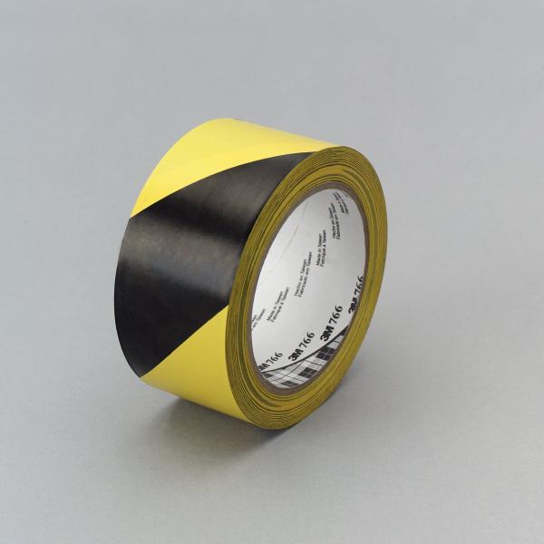 3M™ Gefahrenmarkierungsband 766i, Gelb/Schwarz, 1168 mm x 33 m