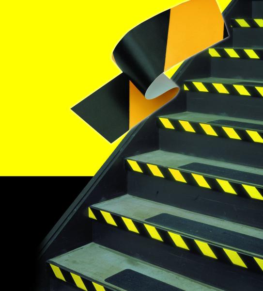 3M™ Gefahrenmarkierungsband 766i, Gelb/Schwarz, 50 mm x 33 m, einzelverpackt