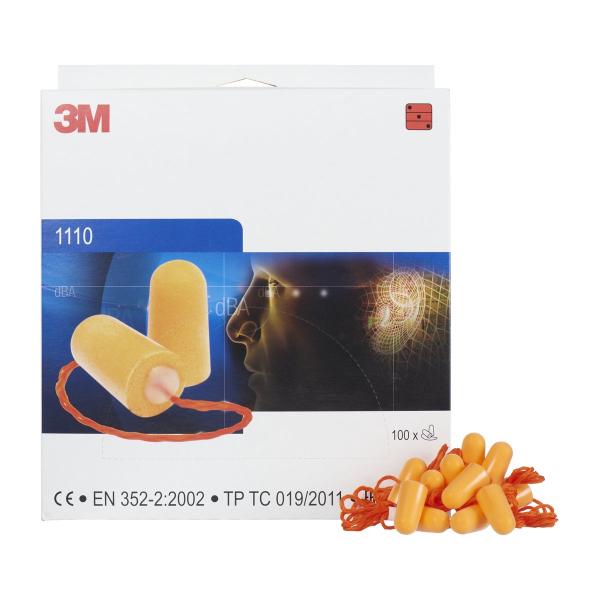 3M™ Gehörschutzstöpsel, mit Kordel, 1110