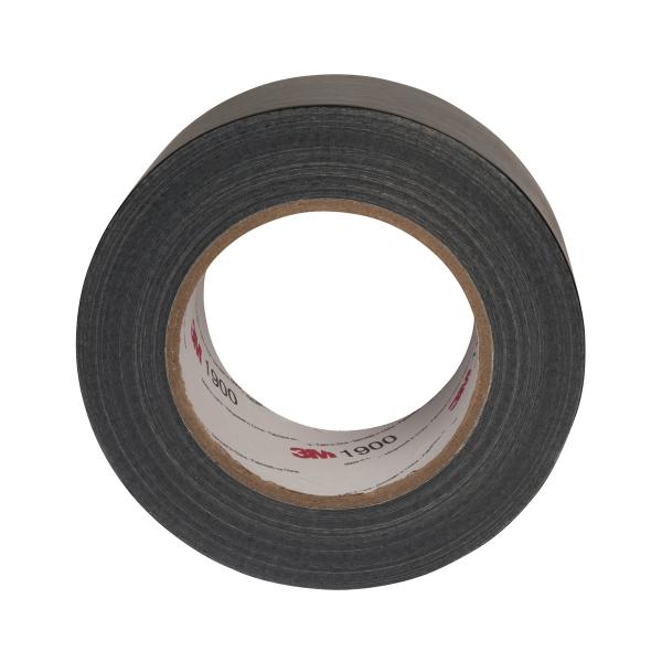 3M™ Gewebeklebeband 1900, Schwarz, 50 mm x 50 m, 0.17 mm