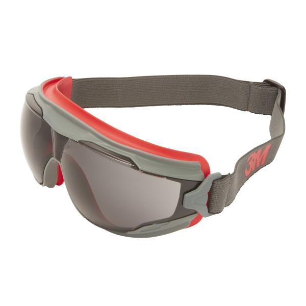 3M™ Goggle Gear™ 500 Vollsicht-Schutzbrille, Scotchgard™ Anti-Fog-/Antikratz-Beschichtung (K&N), graue Scheibe, GG502SGAF-EU, 10 pro Packung