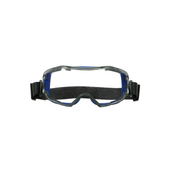 3M™ GoggleGear™ 6000 Vollsicht-Schutzbrille, blauer Rahmen, Neoprenriemen, Scotchgard™ Anti-Fog-/Antikratz-Beschichtung (K&N), transparente Scheibe, GG6001NSGAF-BLU-EU, 10 pro Packung