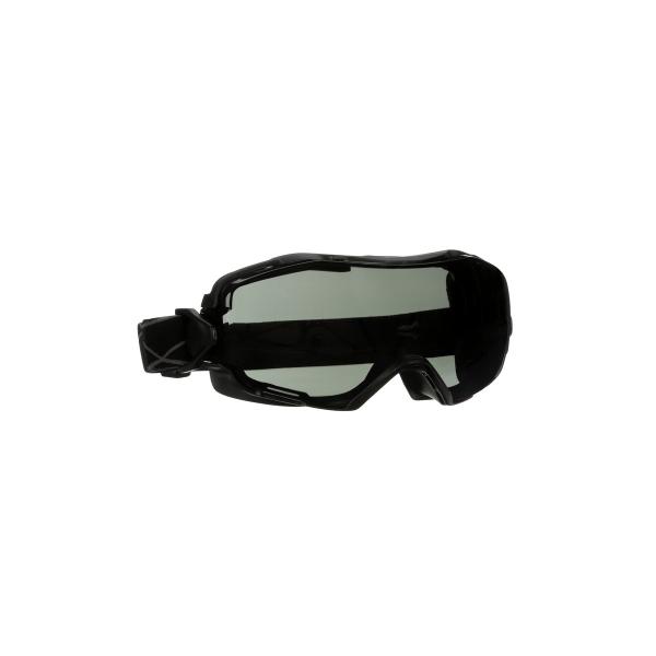 3M™ GoggleGear™ 6000 Vollsicht-Schutzbrille, schwarzer Rahmen, Scotchgard™ Anti-Fog-/Antikratz-Beschichtung (K&N), graue Scheibe, GG6002SGAF-BLK-EU, 10 pro Packung