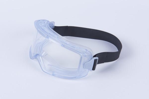 3M™ GoggleGear™ Vollsicht-Schutzbrille der Serie 3000, PVC-Schutzummantelung, transparentes Anti-Fog-Acetatglas, Neopren-Kopfbebänderung, GG3201-AAF EU