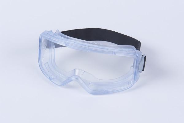 3M™ GoggleGear™ Vollsicht-Schutzbrille der Serie 3000, PVC-Schutzummantelung, transparentes Anti-Fog-Acetatglas, Neopren-Kopfbebänderung, GG3201-AAF EU