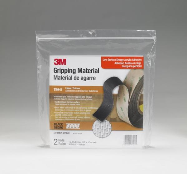 3M™ Gripping Material TB641, Schwarz, 25mm x 4.57m