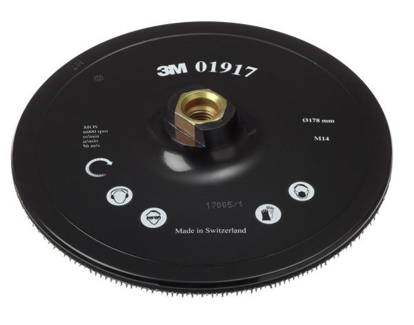 3M™ Haftstützteller DH-AC ohne Zentrierung, 178 mm, M14-Aufnahme