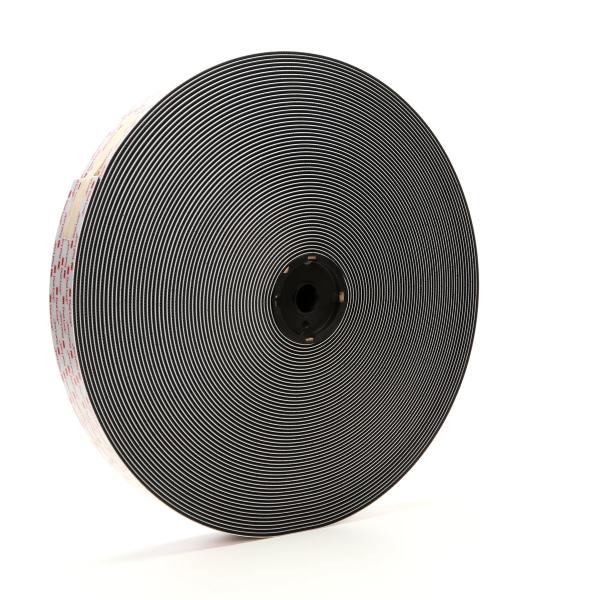 3M™ Hakenband SJ3519FR, Schwer Entflammbar, Schwarz, 25 mm x 45.7 m, 3.6 mm, Innenbereich