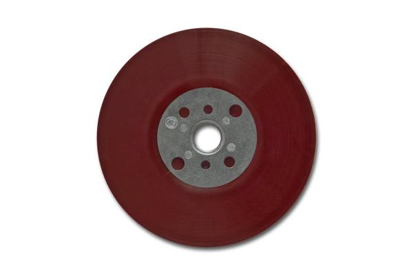 3M™ Hochleistungsstützteller flach, rot, 180 mm, M14, flexibel