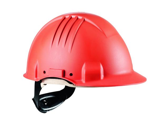 3M™ Hochtemperatur-Schutzhelm, Ratschenverschluss, nicht belüftet, dielektrisch 1000 V, Lederschweißband, Orange, G3501M-OR