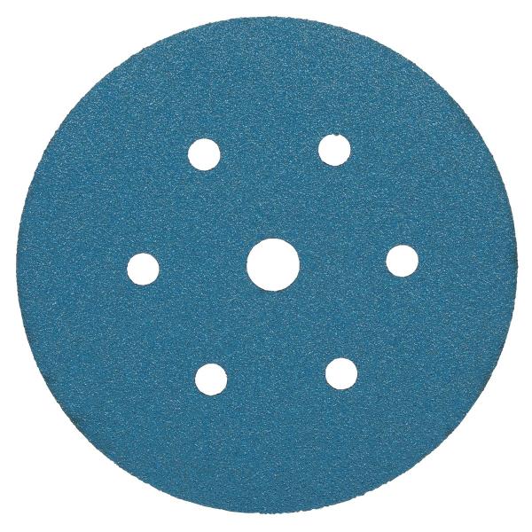 3M™ Hookit™ Blau Schleifscheibe 521U, 150 mm, Multihole, 80E, 36521