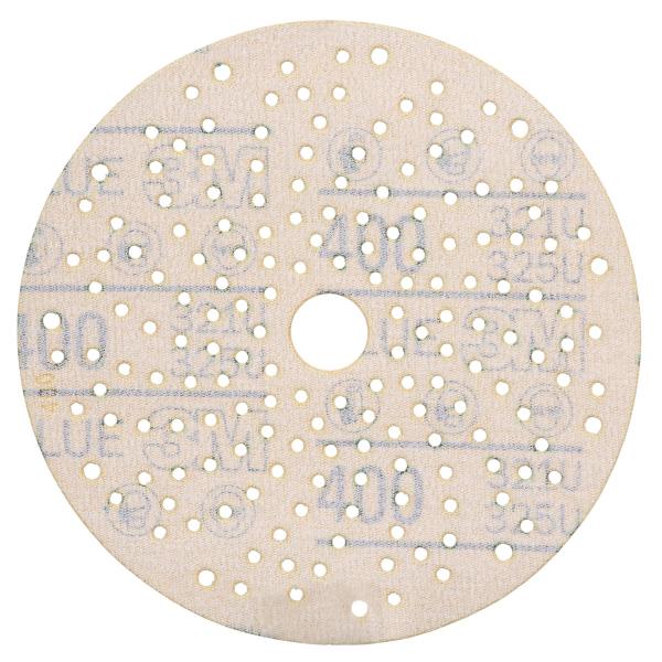 3M™ Hookit™ Blau Schleifscheibe Multihole 325U, Blau, 150 mm, Multihole, 400, 51381