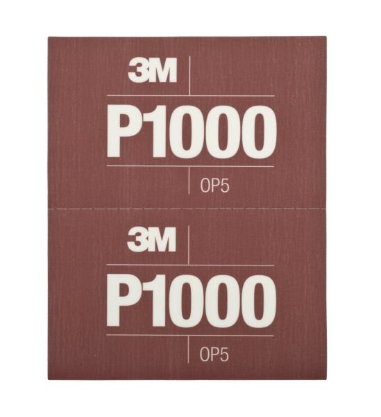 3M™ Hookit™ Flexible Schleifstreifen 270J, Braun, 140 mm x 171 mm, P1000, 34341