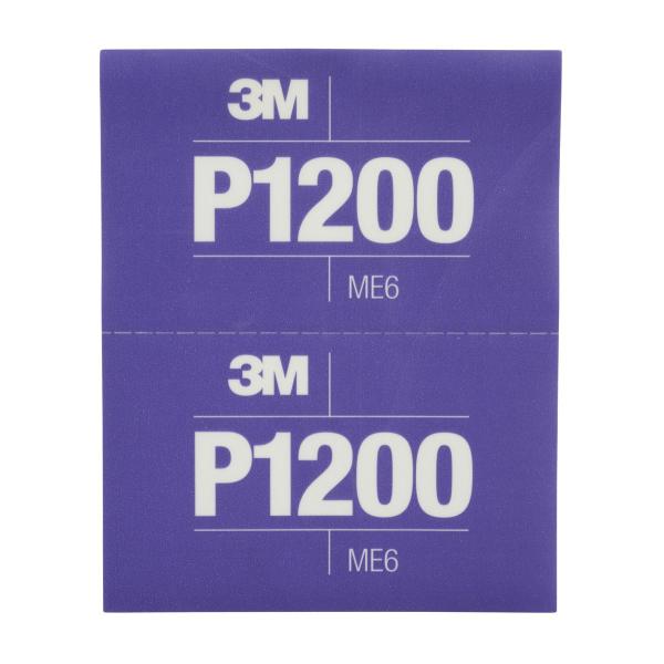 3M™ Hookit™ Flexible Schleifstreifen 270J, Purple, 140 mm x 171 mm, P1200, 34342