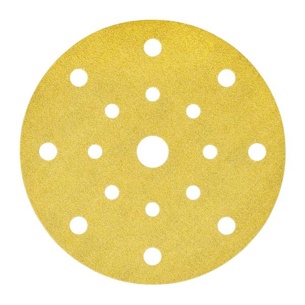3M™ Hookit™ Gold Schleifscheibe 255P, 150 mm, 17-fach gelocht, P120, 51656