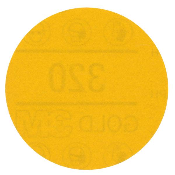 3M™ Hookit™ Gold Schleifscheibe 288U, 75 mm, ohne Loch, 320, 09216