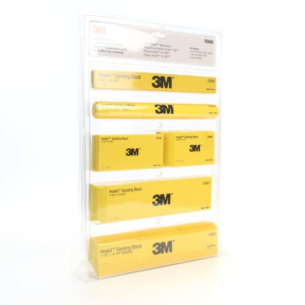 3M™ Hookit™ Handschleifblock Kit, 7 teilig, 61 cm x 46 cm, 05684