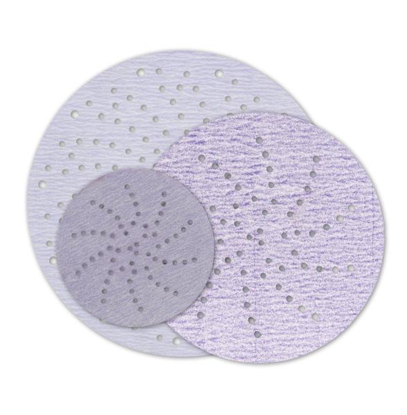 3M™ Hookit™ Purple Premium Schleifscheibe 334U, 75 mm, Mehrloch, P600, PN30261