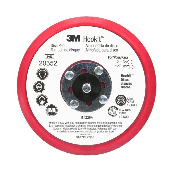 3M™ Hookit™ Schleifteller Low Profile, 125 mm x 9,5 mm x 7,9 mm, 20352