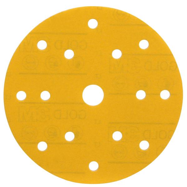 3M™ Hookit™ Soft Gold Schleifscheibe 288U, 150 mm, 15-Loch, 500, 41090