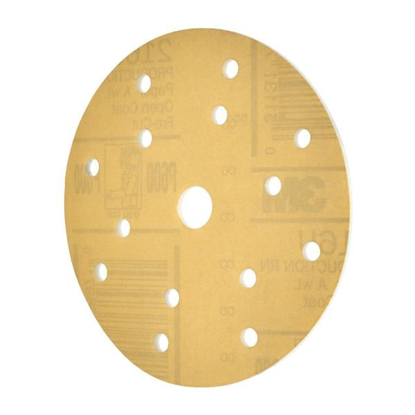 3M™ Hookit™ Soft Schleifscheibe 216U, 150 mm, 15-fach gelocht, P600, 51091