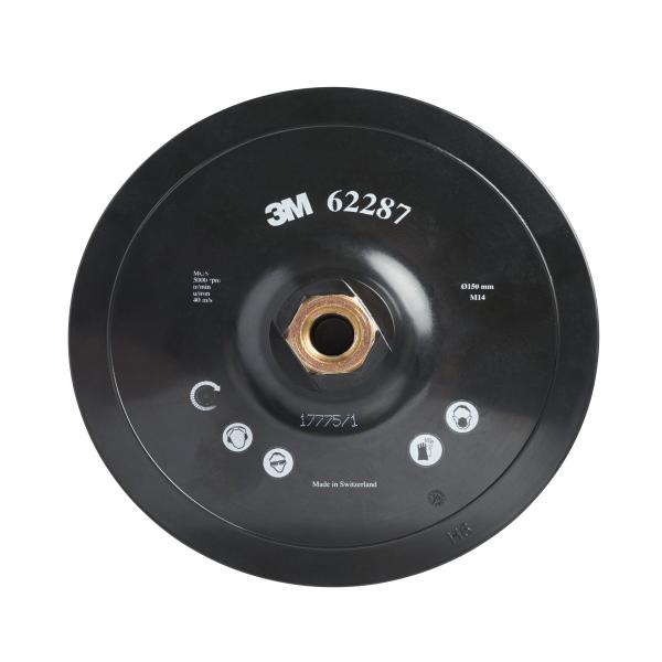 3M™ Hookit™ Stützteller Green Standard, 150 mm, M14-Aufnahne