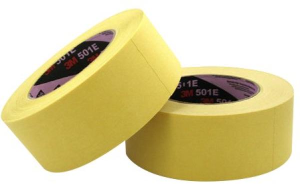 3M™ Industrie-Abdeckband für hohe Temperaturen 501E, Beige, 36 mm x 50 m, 0.150 mm