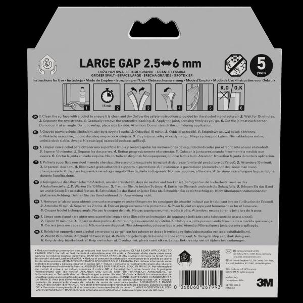 3M™ Klassische Isolierdichtung Große Lücke, Braun, 6M