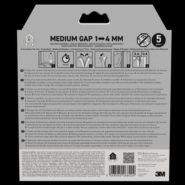 3M™ Klassische Isolierdichtung Mittelgroße Lücke, Braun, 6M