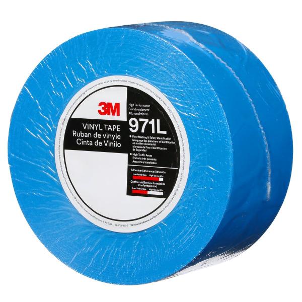 3M™ Langlebiges Bodenmarkierungsband 971L, Blau, 76.2 mm x 33 m, 0.43 mm, Individually Wrapped Conveniently Packaged