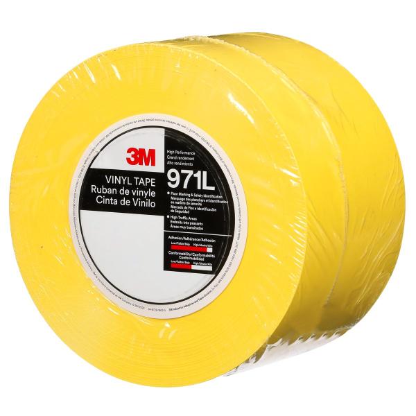 3M™ Langlebiges Bodenmarkierungsband 971L, Gelb, 101.6 mm x 33 m, 0.43 mm, Individually Wrapped Conveniently Packaged