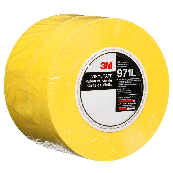 3M™ Langlebiges Bodenmarkierungsband 971L, Gelb, 101.6 mm x 33 m, 0.43 mm, Individually Wrapped Conveniently Packaged