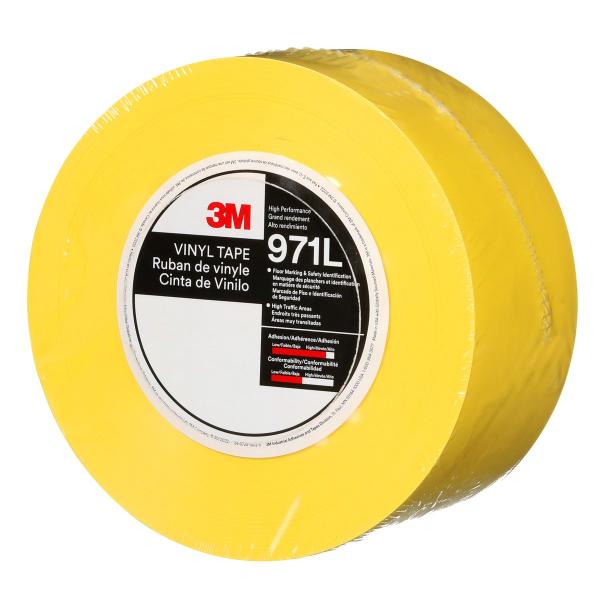 3M™ Langlebiges Bodenmarkierungsband 971L, Gelb, 76.2 mm x 33 m, 0.43 mm, Individually Wrapped Conveniently Packaged