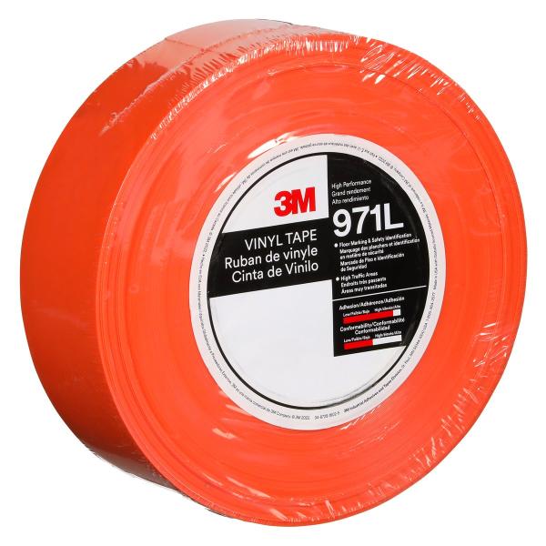 3M™ Langlebiges Bodenmarkierungsband 971L, Orange, 50.8 mm x 33 m, 0.43 mm, Individually Wrapped Conveniently Packaged