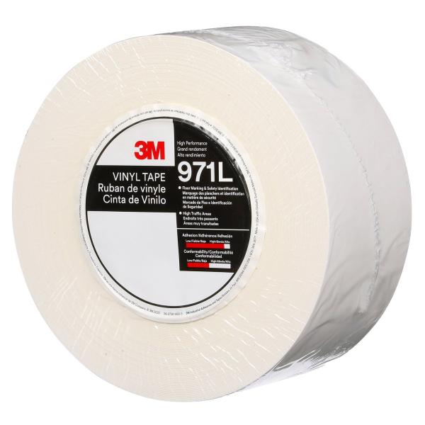 3M™ Langlebiges Bodenmarkierungsband 971L, Weiß, 76.2 mm x 33 m, 0.43 mm, Individually Wrapped Conveniently Packaged