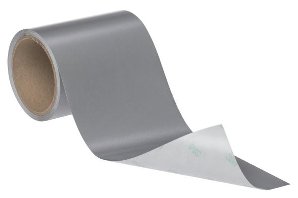 3M™ Laserbeschriftbare Etikettenfolie 7848, Silber matt/Schwarz, 100 mm x 200 m